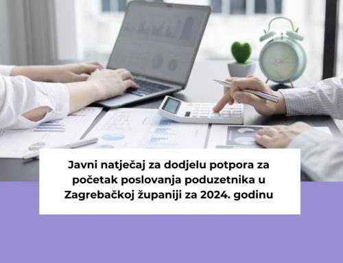 Javni natječaj za dodjelu potpora za početak poslovanja poduzetnika u Zagrebačkoj županiji za 2024. godinu