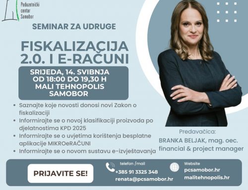 Seminar za udruge o fiskalizaciji 2.0 i uvođenju eRačuna