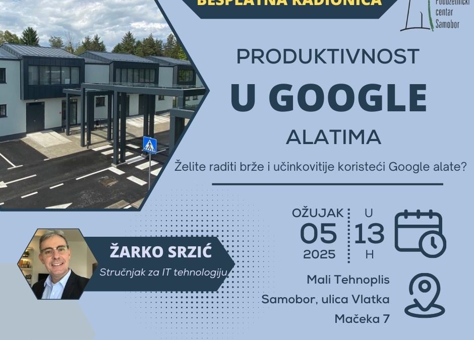 Radionica “Produktivnost u Google alatima”