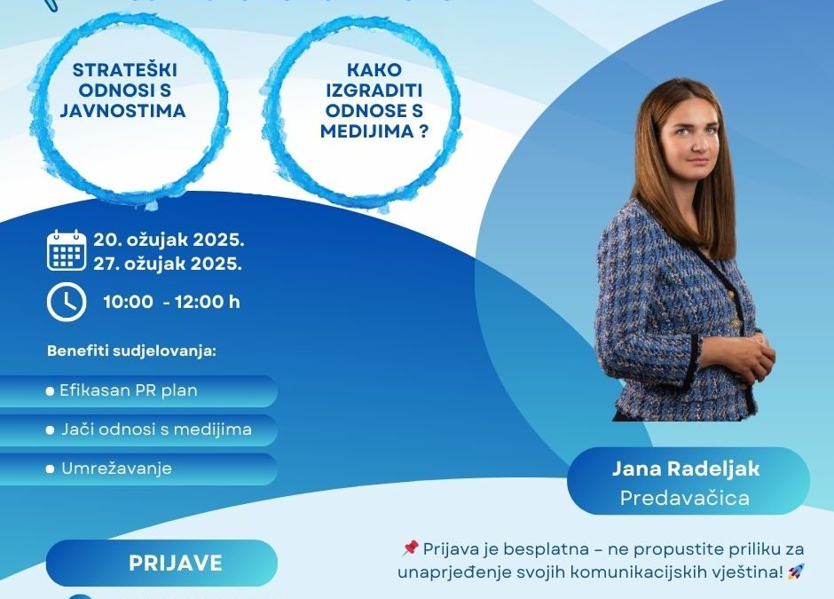 Radionice o strateškom komuniciranju i odnosima s medijima u Malom Tehnopolisu Samobor