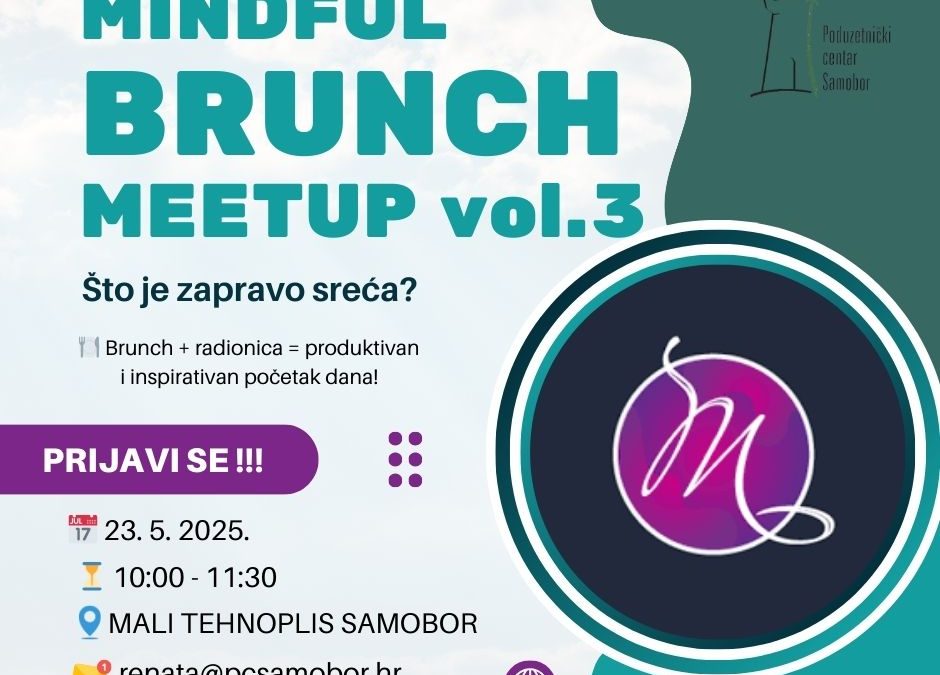 Mindful Brunch Meetup #3: Sreća nije cilj, već trenutak – Novi susret u Malom Tehnopolisu Samobor otvara važno pitanje suvremenog života