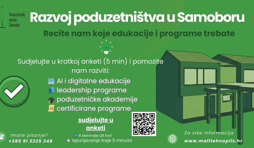 Sudjelujte u anketi o edukacijama i programima za poduzetnike