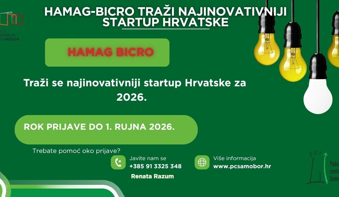 HAMAG-BICRO bira najinovativniji startup Hrvatske za 2026. godinu